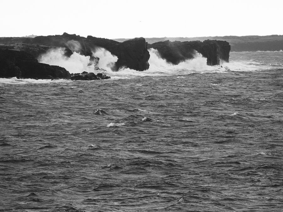 Sea battered rocks