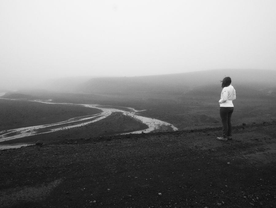 Looking out at desolation