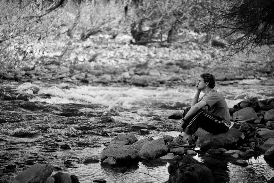 Watching the river