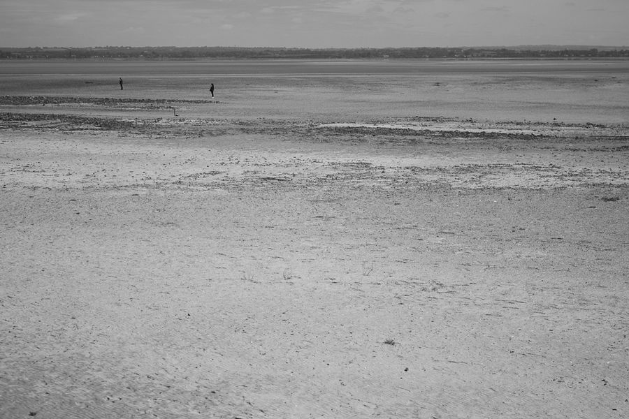 Standing on a tidal flat
