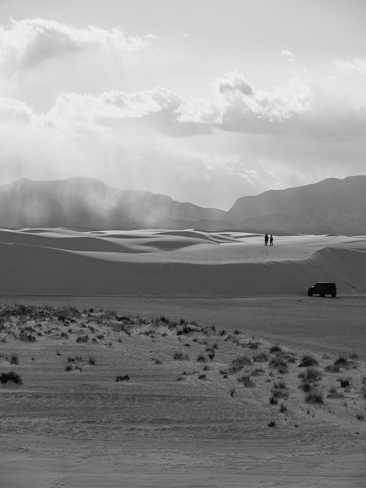 Travelers at the dunes